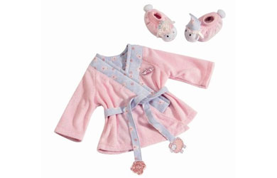 baby annabell Bathrobe and Shoes Luxury Set