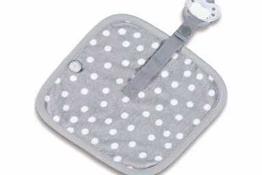 Baby Boum Soft Soother Holder cum Comfort and Security Blanket (Soft Grey)