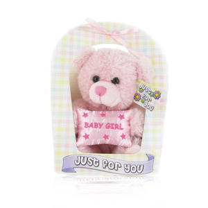 Baby Girl Celebration Teddy Bear