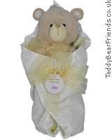Baby Gund Bear Tales Yellow Blanket Bear