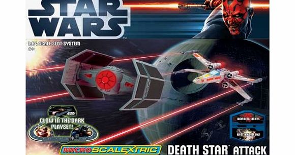 BABY-TOYS Micro Scalextric Death Star Attack Star Wars Set.