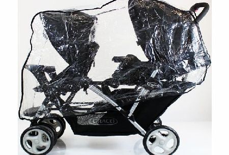 Baby Travel GRACO RAIN COVER STADIUM DUO TWIN TANDEM DOUBLE RAINCOVER (NEUTRAL)