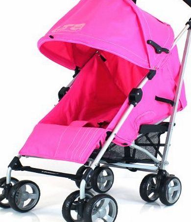 Baby Travel ZETA VOOOM - PINK   FREE Rain Cover Baby Stroller with Large Shade Maker sun canopy ideal for holidays