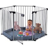 Babyden Playpen in Silver with Grey Playmat