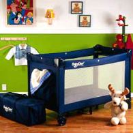 BabyDan Child Safety - Baby dan Baby Products BabyDan Travel Cot Top-Of-The-Line (Blue)