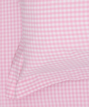 Pink Gingham Junior / Cot Pillow & Duvet Cover