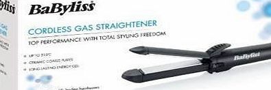 BaByliss CORDLESS BABYLISS WOMENS PRO CERAMIC GAS HAIR STRAIGHTENERS PORTABLE