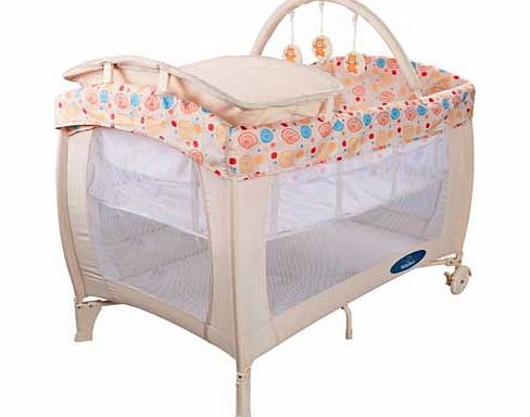 Deluxe Travel Cot - Natural
