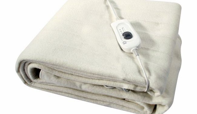 - Single Size 120cm x 60cm Pure Luxury Soft Comfort Washable Warm Electric Heated Underblanket Under Blanket with Single Remote Control and 3 Heat Settings