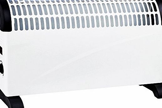 Babz 2KW 2000W Convector Heater with Thermostat in White (Convection Heater)