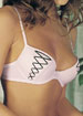 Lace-Up plunge underwired bra