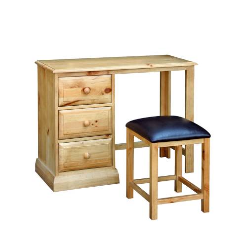 Badger Pine Dressing Table + Stool