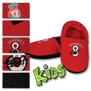 Liverpool Gerrard Player Slippers - Boys - Red
