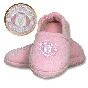 Bafiz Man Utd FC Slippers - Infants - Pink