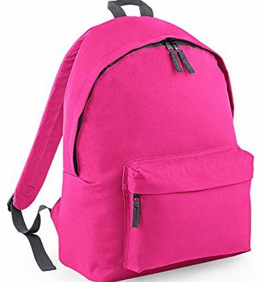 BagBase  Junior Fashion Backpack - Fuschia Pink