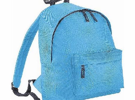 BagBase  Junior Fashion Backpack / Rucksack (14 Litres) (One Size) (Surf Blue/ Graphite Grey)