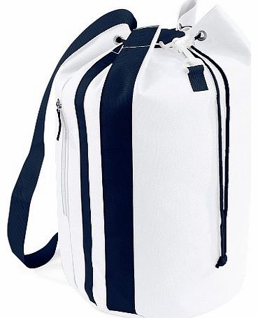 BagBase  PACIFIC SEA BAG (WHITE /FRENCH NAVY)