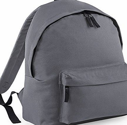 BagBase  Unisex Maxi Fashion Backpack / Rucksack Grey Mens