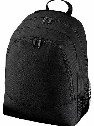 BagBase Plain Universal Backpack / Rucksack Bag (18 Litres) (One Size) (Black)