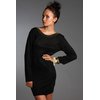 Bailey Knitted dress - Black With Gold Beads