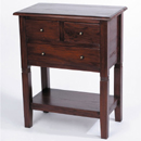 Bali Mahogany 3 drawer occasional table furniture