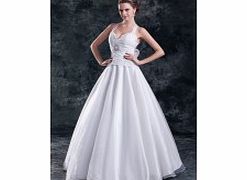 Ball Gown Halter Sweetheart Beaded Bow Crystal