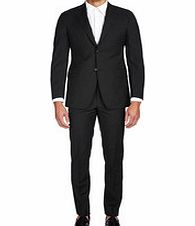 BALMAIN Black wool two-piece suit