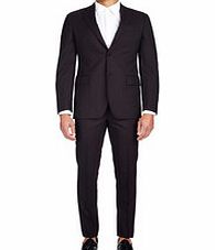 BALMAIN Charcoal tonal stripe two-piece suit