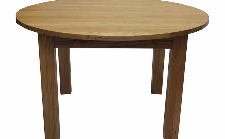 Oak Round Extending Dining Table -