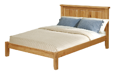 Solid Oak Bed - Low End - Double, King