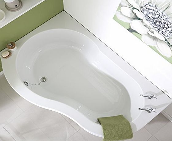 Balterley 1500 x 1000mm Nuvo Acrylic Left Hand Corner Bathroom Bath Tub with Panel - Made In UK
