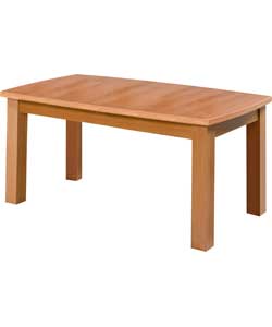 Oak Finish Extendable Dining Table