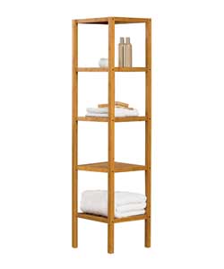 Bamboo 5 Tier Shelving Unit