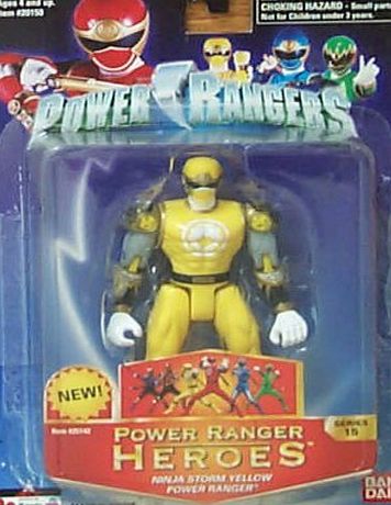 Bandai Power Rangers Heroes Ninja Storm Series 15 Action Figure Yellow Ranger