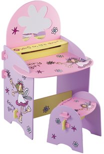 BANG ON THE DOOR fairy girl vanity table and stool