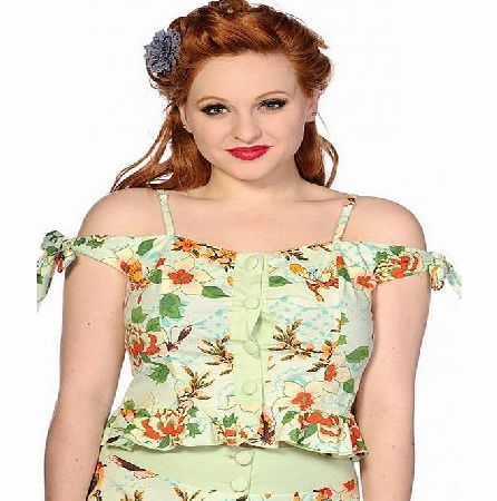 Evelyn Floral Top XS OBN146-1