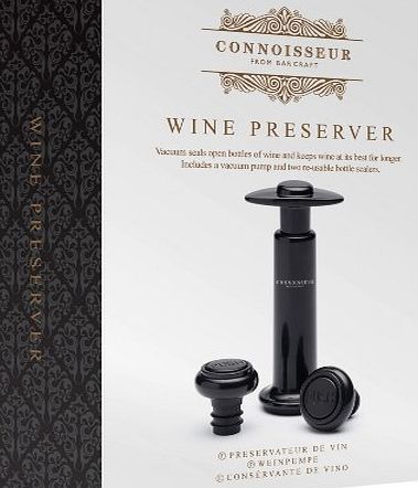 Bar Craft Kitchen Craft Bar Craft Connoisseur Deluxe Wine Preserver Set