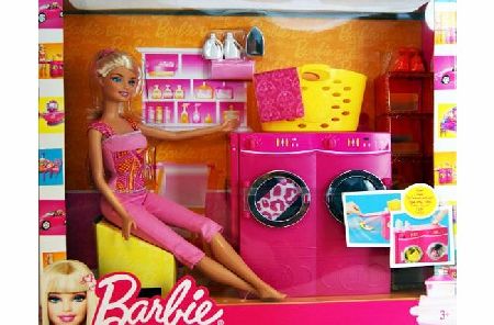 Barbie - T7182 - Laundry Room - Barbie Doll with Washing Machine and Accessories