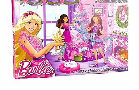 2014 Official Mattel Barbie Advent Christmas Gift Doll Calendar
