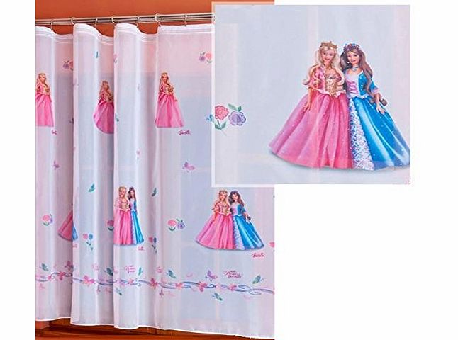 Disney voile net curtain BARBIE PRINCESS AND THE PAUPER width 150cm/59`` x drop 160cm/63``