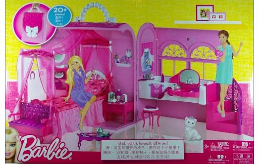 Barbie Doll Sweet Dreams Bed and Bath Playset - Furniture