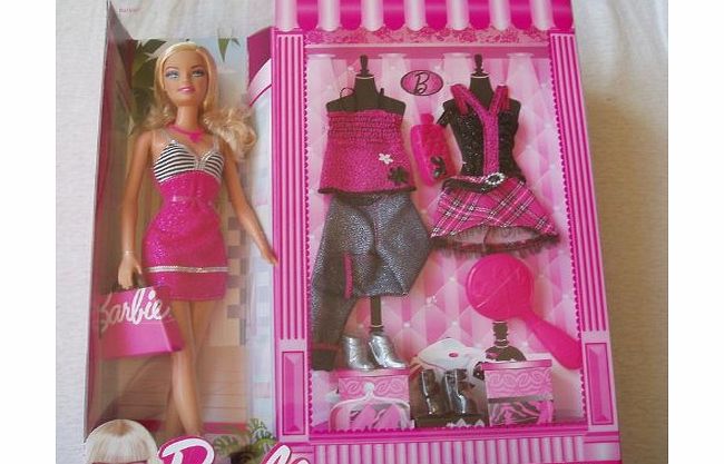 Barbie Doll With 2 Extra Fashion By Mattel in 2009