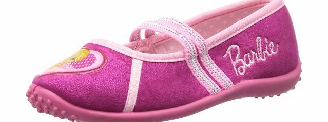 Barbie Girls girls kids ballerina houseshoes Low multi-coloured Mehrfarbig (FUXIA/PINK) Size: 13