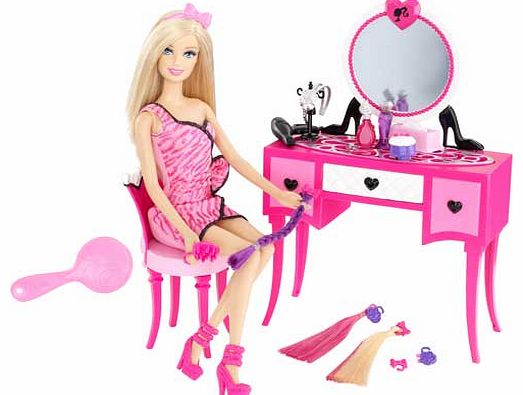 Barbie Hairtastic Salon and Dolls Playset