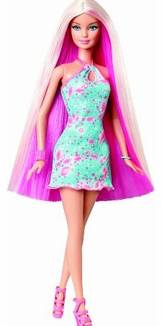 Barbie Long Hair Glam Pink Blonde Doll