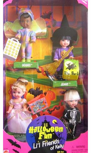 Barbie Small Friends Target Special Edition Halloween Fun Lil Friends Of Kelly 4 Small Doll - Deidre - Jenny - Tommy - Kayla - Dollls about 4`` inches tall By Mattel in 1998