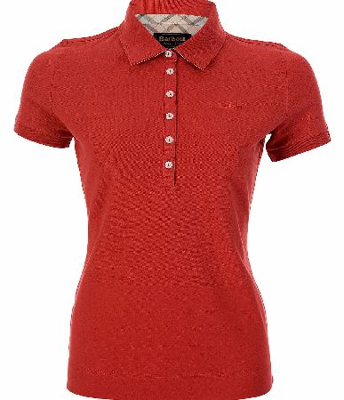 Womens Golding Tartan Polo Shirt Red