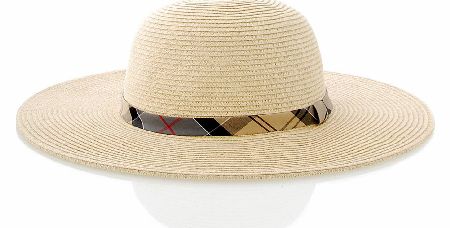Barbour Womens Straw Wide Brim Floppy Hat