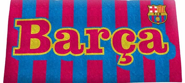 FC Barcelona Wordmark Towel