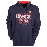 Barcelona Graphic Hoodie - Barca Navy.